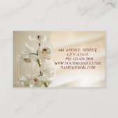 ゴージャスビューテ素晴らしィフルオーキッド 名刺 (裏面)