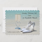 ゴージャスビーチ結婚式招待状 招待状 (裏面)