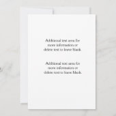 ゴージャスピンクパールドレス 結婚式招待状 招待状 (裏面)