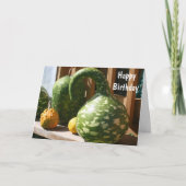 ゴージャスファンシーグルズ自然誕生日 カード (正面)