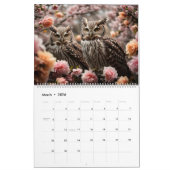 ゴージャスフクロウポートレートコレクション2025 カレンダー (3月 2026)