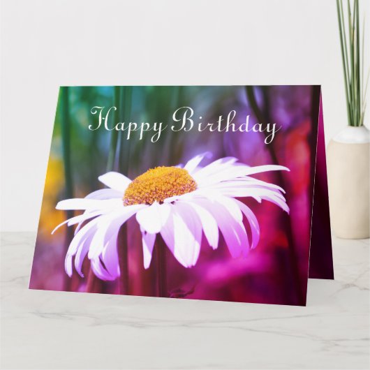 ゴージャスブライトハッピーバースデー カード (正面)