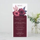 ゴージャスブルゴーニュ&赤面ピンクマグノリアディナー メニュー (スタンド正面)