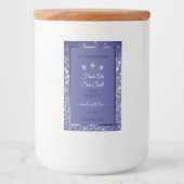 ゴージャスブルーグリッター製品ラベル ダイヤモンド フードラベル (正面)