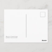 ゴージャスブルージェイインメープルケベックカナダ ポストカード (裏面)