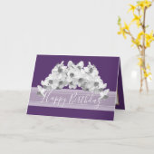 ゴージャスホワイトダフォジルスかわいらしブーケ誕生日 カード (黄色い花)