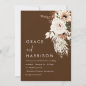 ゴージャスボヘミアンフローラ秋&サマー結婚ズ 招待状 (正面)