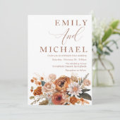 ゴージャスボホサマーオータム秋の結婚式 招待状 (スタンド正面)