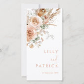 ゴージャスボホフローラ結婚式 プログラム (正面)