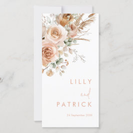 ゴージャスボホフローラ結婚式 プログラム