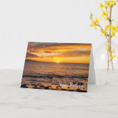 ゴージャスマウイオレンジサンセット カード (黄色い花)
