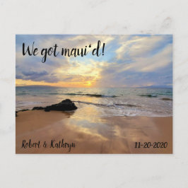 ゴージャスマウイビーチ得ウィマウイド ポストカード