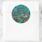 ゴージャスマーブルスタイル – パラダイス ラウンドシール (バッグ)