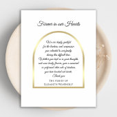 ゴージャスモダン悔やみや弔慰サンキューフォトカード サンキューカード