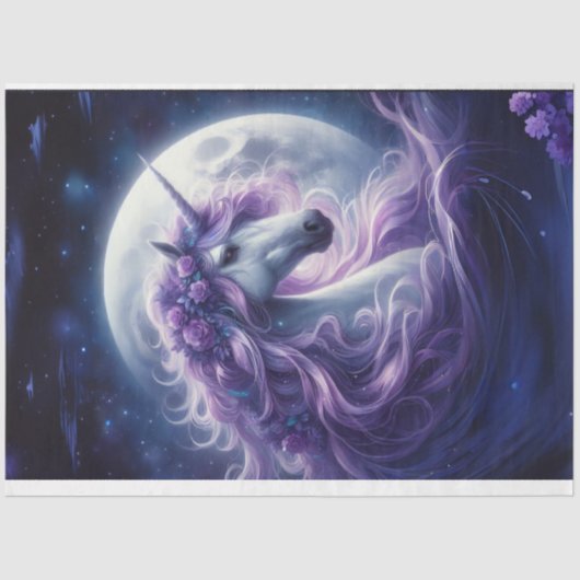 ゴージャスユニコーンティッシュペーパー 薄葉紙 (正面)