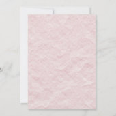 ゴージャスライトピンクバラ結婚ズ 招待状 (裏面)