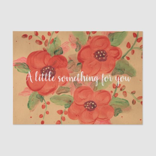 ゴージャスレッドフローラ 薄葉紙 (正面)