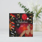 ゴージャスレディーファビュラス50歳の誕生日パーティー2 招待状 (スタンド正面)