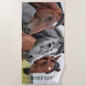 ゴージャスワイルドウーズカスタムビーチタオル ビーチタオル (正面)