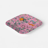 ゴージャス中国のカントンピンクフローラ ペーパープレート (傾斜あり)