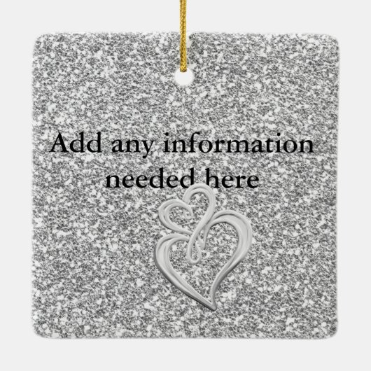 ゴージャス初めてのクリスマスズオーナメント きらきら光る セラミックオーナメント (裏面)