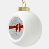 ゴージャス初めてのクリスマスズトゥオーナメントきらきら光る セラミックボールオーナメント (右)