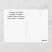 ゴージャス山シャスタ….. ポストカード (裏面)