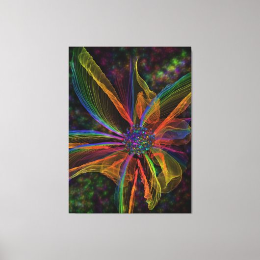 ゴージャス抽象芸術フラワーキャンバスプリント キャンバスプリント (正面)