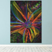 ゴージャス抽象芸術フラワーキャンバスプリント キャンバスプリント (インサイチュ (ウッドフロア))