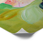 ゴージャス日本の桜さくらんぼツリーフラワー ポスター (角)