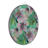 ゴージャス日本の桜さくらんぼツリーモノグラム ダーツボード (正面左)