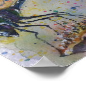 ゴージャス白熱［赤熱］光を放つドラゴンフライ ポスター (角)