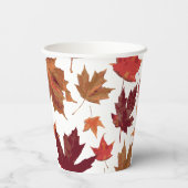 ゴージャス秋紅葉パーティーデコール 紙コップ (裏面)