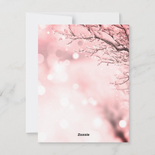 ゴージャス素晴らしな美しいスパークリーのホリデーカード シーズンカード (裏面)