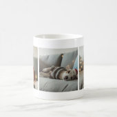 ゴージャス素晴らしクリスマスフォトコラージュマグ コーヒーマグカップ (中央)