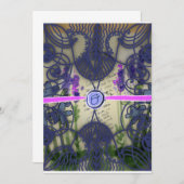 ゴージャス結婚なカード 案内状 (正面/裏面)