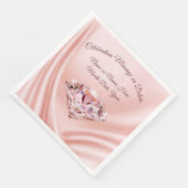 ゴージャス結婚な赤面のナプキンとテキスト (コーナー)