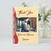 ゴージャス結婚メンディサンキューカード サンキューカード (スタンド正面)