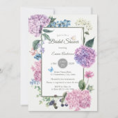 ゴージャス絵を描ハンドハイジゲアブライダルシャワー 招待状 (正面)