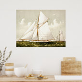 ゴージャス航海のなヴィンテージアートオブセールボート ポスター (キッチン)