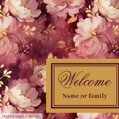 ゴージャス赤面ブルゴーニュ金ゴールドパーソナライズされたディナー