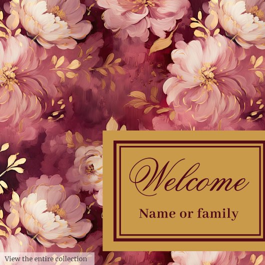 ゴージャス赤面ブルゴーニュ金ゴールドパーソナライズされたディナー