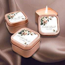 ゴージャス赤面ベージュ油バラ結婚ズ スクエアシール