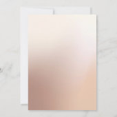 ゴージャス赤面ベージュ油バラ結婚ズ 招待状 (裏面)