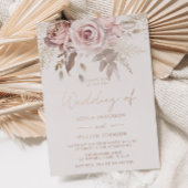 ゴージャス赤面&ダスティーバラ結婚ズバラ金ゴールド 箔招待状