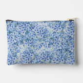 ゴージャス青いアジサイ – フローラルパターン アクセサリーポーチ (裏面)