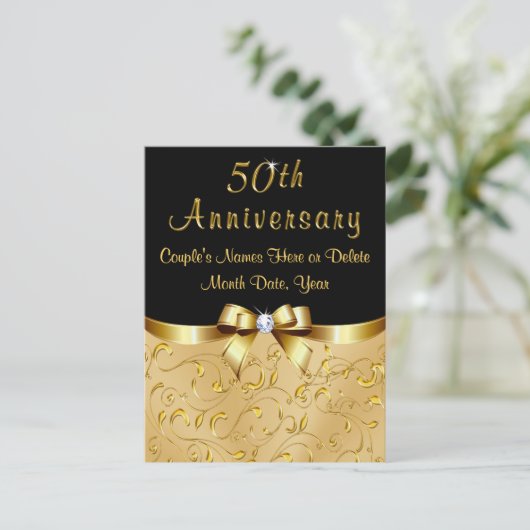 ゴージャス50周年記念ポストカードを保存 案内ポストカード (スタンド正面)