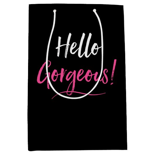 「ゴージャス」な中抱き枕 ミディアムペーパーバッグ (正面)