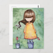 ゴージャス ガール イン ブルーム ポストカード (正面/裏面)