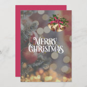 ゴージャス クリスマスツリーの煌めくクリスマスカード♡ シーズンカード (正面/裏面)